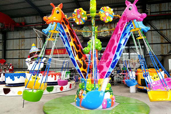 Hot Selling Children Giraffe Fair Wave Swinger