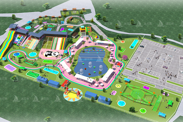 designing amusement park in Dinis factory