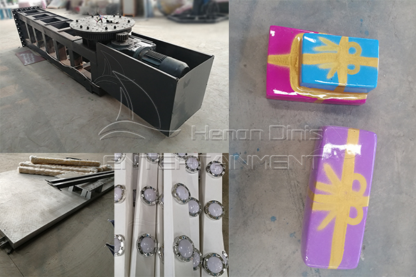 Q235 steel frame and FRP decorations of spinning ferris wheel ride for sale