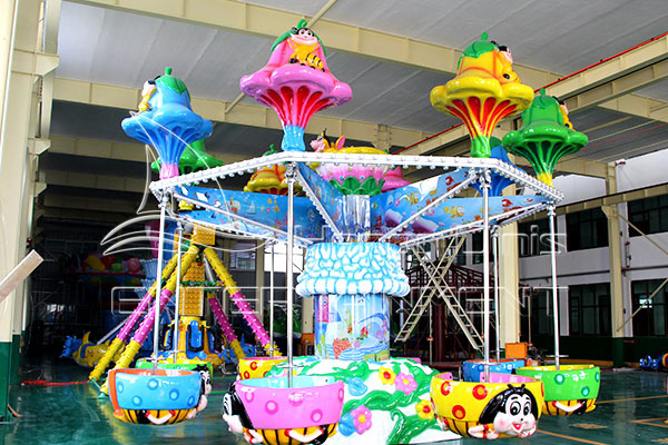 bee themed happy jellyfish ride in the mall