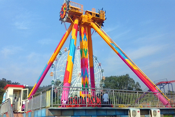 carnival pendulum ride popular with adults and children