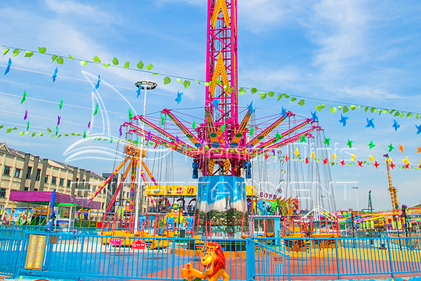 drop tower carnival ride for sale with FRP seats