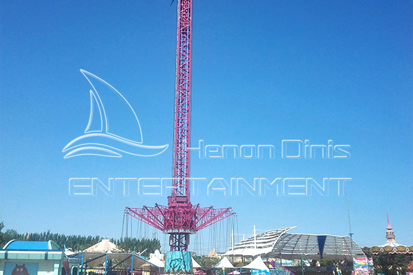 spinning drop tower ride suitable for scenic area