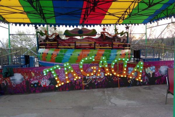 5m tagada fair ride for sale with luxury decorations and colorful lights