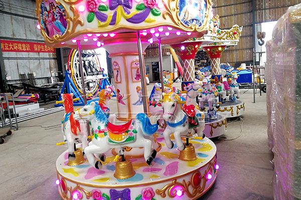 fiberglass coin op carousel ride for sale popular among 3-10 years old