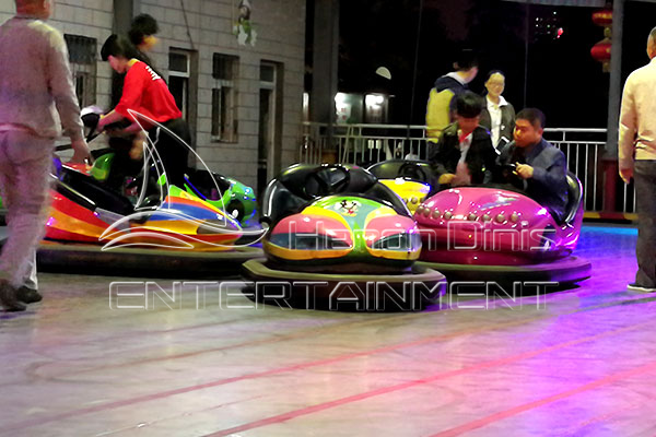 ground grid electric bumper car with LED lights popular in indoor spin zone