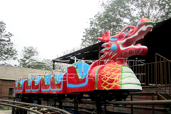 hot sale discount 18 seats dragon roller coaster made of FRP material