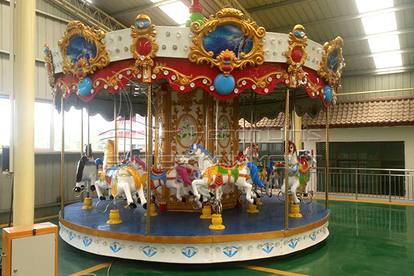 upper transmission luxury carousel horses for sale in our factory