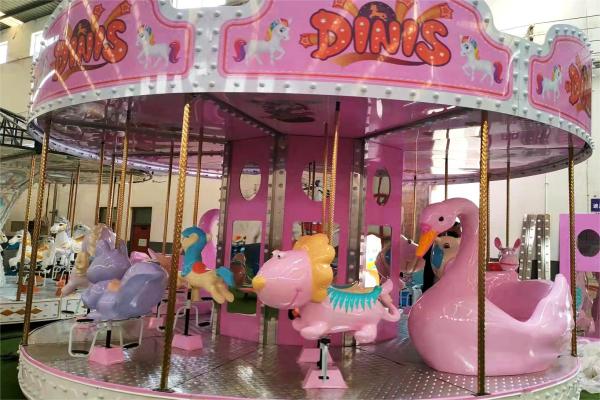 pink kids carousel