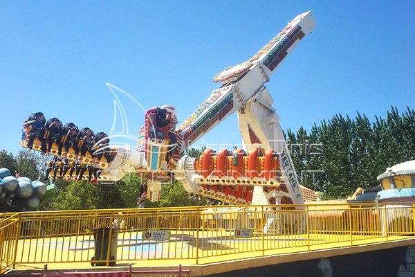 space roller spinning ride popular among kids and adults in the amusement park